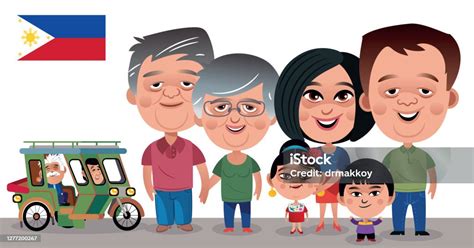 70+ Filipino Family Stock Illustrations, Royalty.